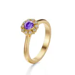 Pierścionek z tanzanitem i diamentami AJPZ_060 Pierścionek z tanzanitem i diamentami AJPZ_060